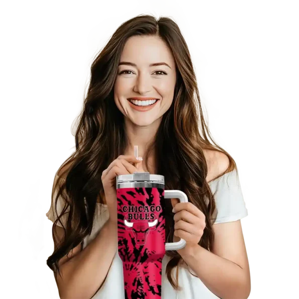 customized chicago bulls burst swirl red curved tumbler premium grade 1.webp