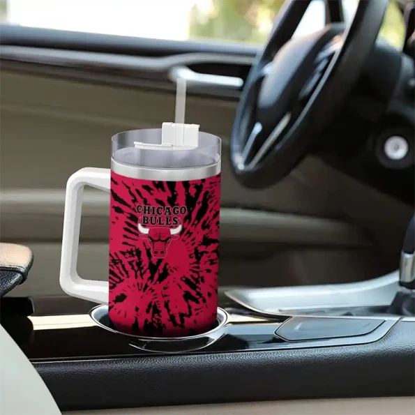 customized chicago bulls burst swirl red curved tumbler trendy 1.webp