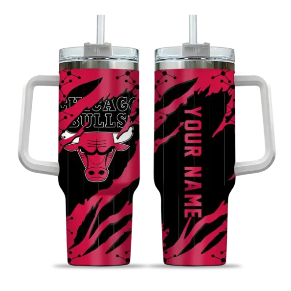 customized chicago bulls claw cut red black curved tumbler best selling 1.webp
