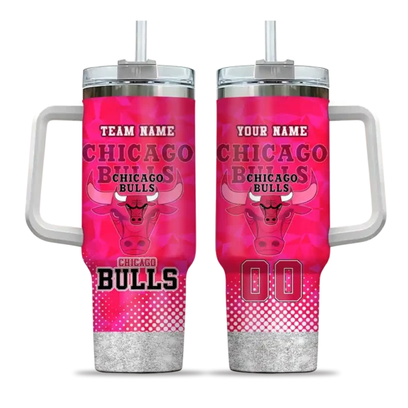 customized chicago bulls geometric prism red curved tumbler best selling 1.webp