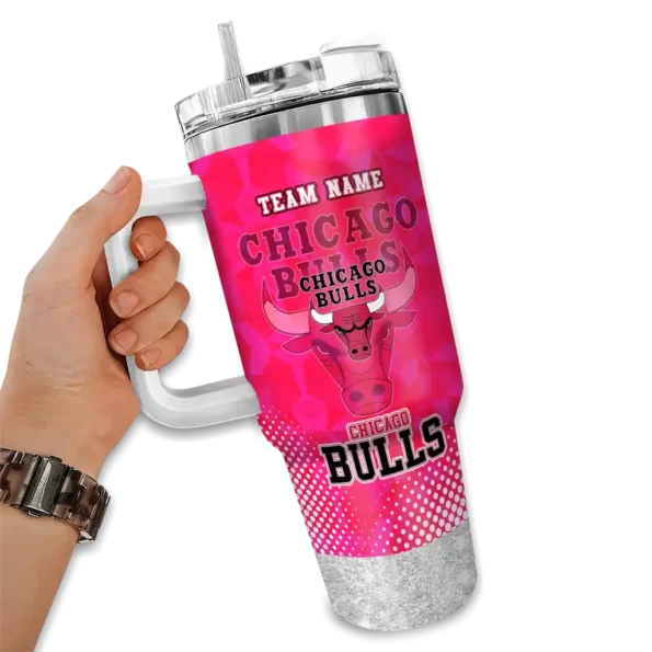 customized chicago bulls geometric prism red curved tumbler fashion forward 1.webp