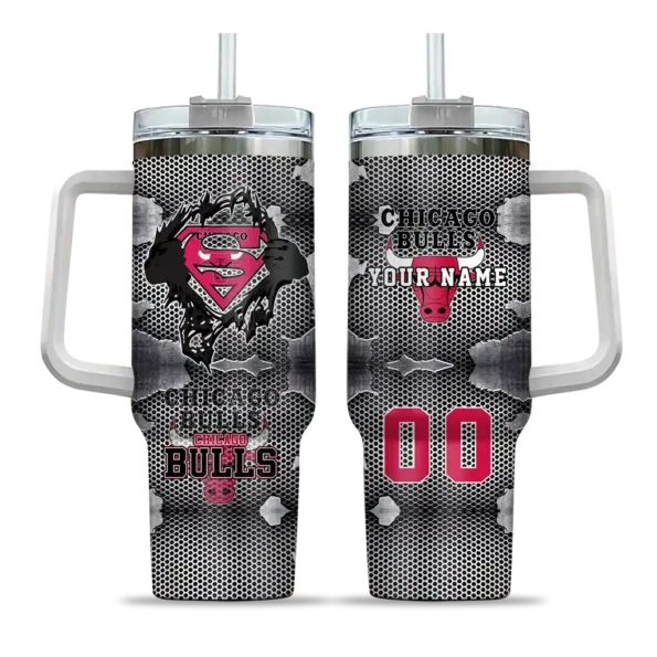 customized chicago bulls superman shield red gray curved tumbler best selling 1.webp