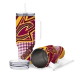 customized cleveland cavaliers arrow burst wine curved tumbler best selling 1.webp