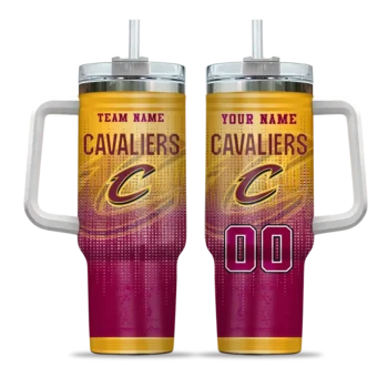 customized cleveland cavaliers gradient dots wine curved tumbler best selling 1.webp