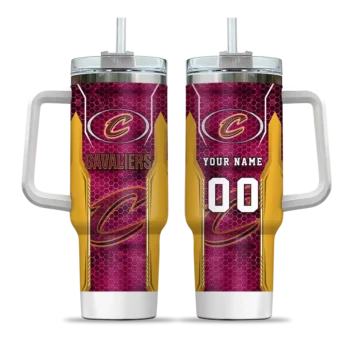 customized cleveland cavaliers hexagon armor wine curved tumbler best selling 1.webp