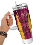 customized cleveland cavaliers hexagon armor wine curved tumbler best selling 1.webp