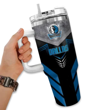 customized dallas mavericks arrow armor blue black curved tumbler fashion forward 1.webp