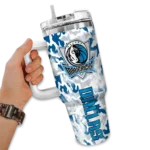 customized dallas mavericks camo mashup blue white curved tumbler best selling 1.webp