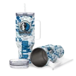 customized dallas mavericks camo mashup blue white curved tumbler best selling 1.webp