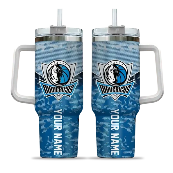 customized dallas mavericks chevron stripe blue curved tumbler best selling 1.webp