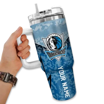 customized dallas mavericks chevron stripe blue curved tumbler fashion forward 1.webp