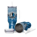 customized dallas mavericks chevron stripe blue curved tumbler best selling 1.webp