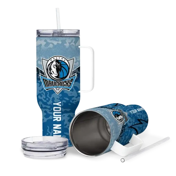 customized dallas mavericks chevron stripe blue curved tumbler high quality 1.webp