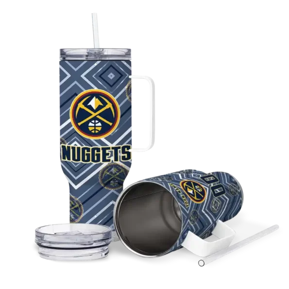 customized denver nuggets bold diamonds blue curved tumbler high quality 1.webp