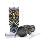 customized denver nuggets chevron angle blue curved tumbler best selling 1.webp