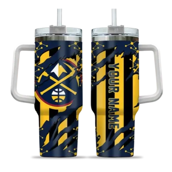 customized denver nuggets claw cut blue black curved tumbler best selling 1.webp