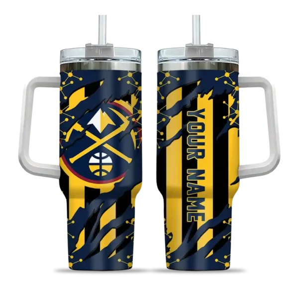 customized denver nuggets claw cut blue black curved tumbler best selling 1.webp