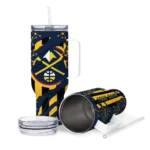 customized denver nuggets claw cut blue black curved tumbler best selling 1.webp