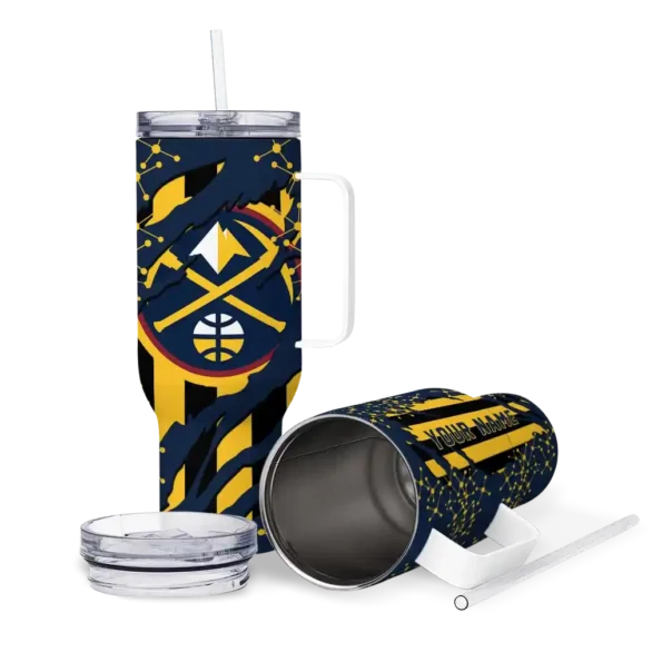 customized denver nuggets claw cut blue black curved tumbler high quality 1.webp