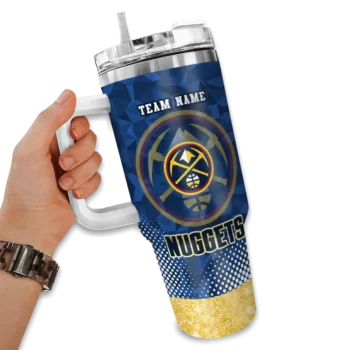 customized denver nuggets geometric prism blue curved tumbler fashion forward 1.webp