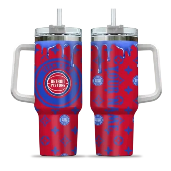 customized detroit pistons bullseye drips red curved tumbler best selling 1.webp