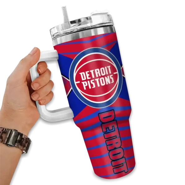 customized detroit pistons chevron layers red curved tumbler fashion forward 1.webp