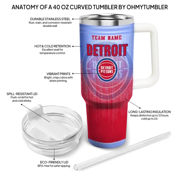 customized detroit pistons gradient dots red curved tumbler new arrival 1.webp