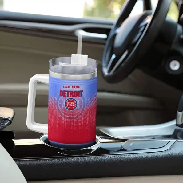 customized detroit pistons gradient dots red curved tumbler trendy 1.webp