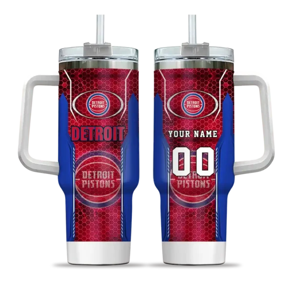 customized detroit pistons hexagon armor red curved tumbler best selling 1.webp