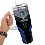 customized golden state warriors arrow armor blue black curved tumbler best selling 1.webp