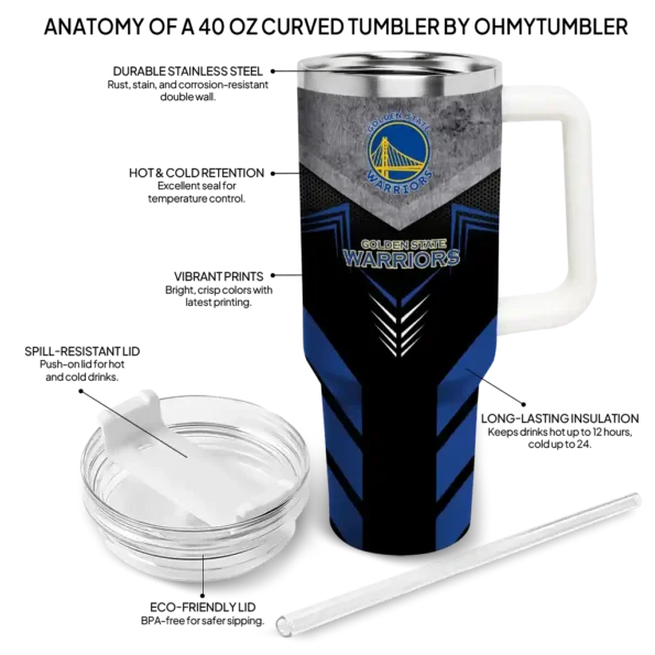 customized golden state warriors arrow armor blue black curved tumbler new arrival 1.webp