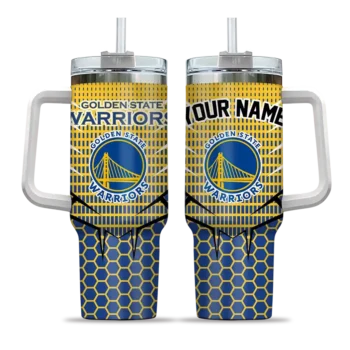 customized golden state warriors hex texture blue curved tumbler best selling 1.webp