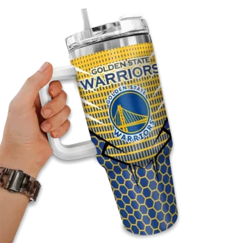 customized golden state warriors hex texture blue curved tumbler fashion forward 1.webp