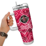customized houston rockets bold diamonds red curved tumbler best selling 1.webp