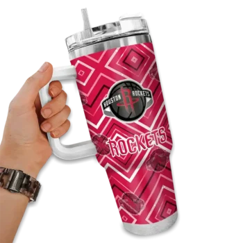 customized houston rockets bold diamonds red curved tumbler fashion forward 1.webp