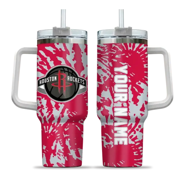 customized houston rockets burst swirl red curved tumbler best selling 1.webp