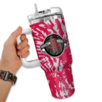 customized houston rockets burst swirl red curved tumbler best selling 1.webp