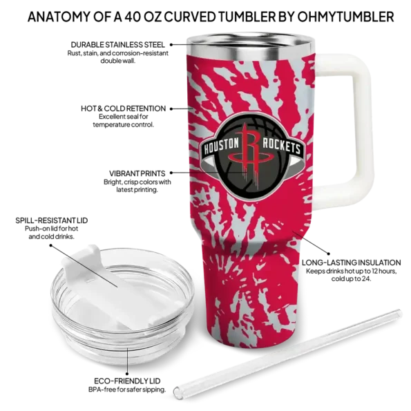 customized houston rockets burst swirl red curved tumbler new arrival 1.webp