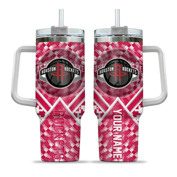 customized houston rockets chevron angle red curved tumbler best selling 1.webp