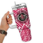 customized houston rockets chevron angle red curved tumbler best selling 1.webp