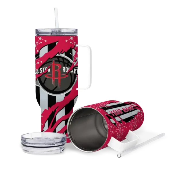 customized houston rockets claw cut red black curved tumbler high quality 1.webp