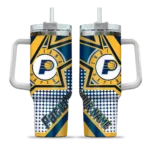 customized indiana pacers arrow burst blue curved tumbler best selling 1.webp
