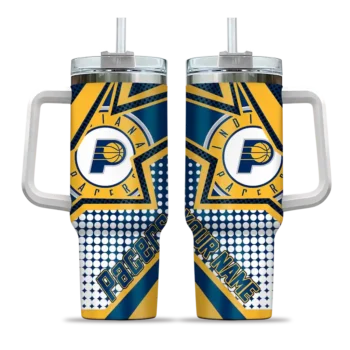customized indiana pacers arrow burst blue curved tumbler best selling 1.webp