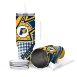 customized indiana pacers arrow burst blue curved tumbler best selling 1.webp
