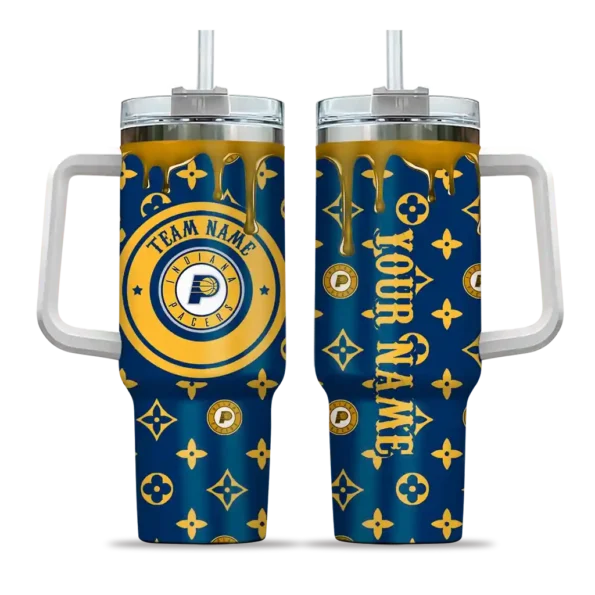 customized indiana pacers bullseye drips blue curved tumbler best selling 1.webp