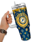 customized indiana pacers bullseye drips blue curved tumbler best selling 1.webp