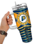 customized indiana pacers chevron layers blue curved tumbler best selling 1.webp