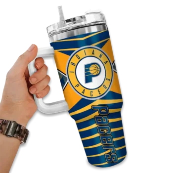 customized indiana pacers chevron layers blue curved tumbler fashion forward 1.webp