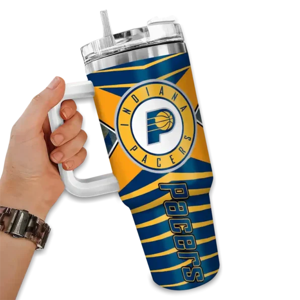 customized indiana pacers chevron layers blue curved tumbler fashion forward 1.webp