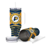 customized indiana pacers chevron layers blue curved tumbler best selling 1.webp